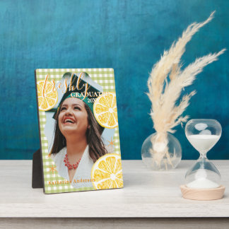 Freshly Graduated Lemon Gingaham  Plaque