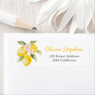 Freshly Graduated Lemon Graduation Address Return Address Label