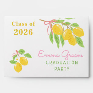Freshly Graduated Lemon Graduation Envelope