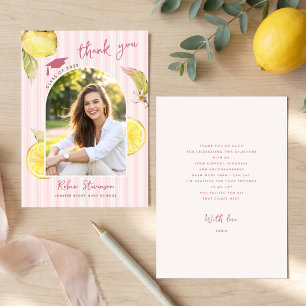 Freshly Graduated Lemon Graduation Thank You Card