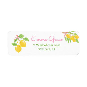 Freshly Graduated Lemon Labels