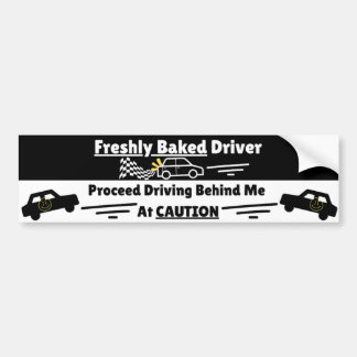 Freshly (New) Driver Cautionary Funny Warning Bumper Sticker
