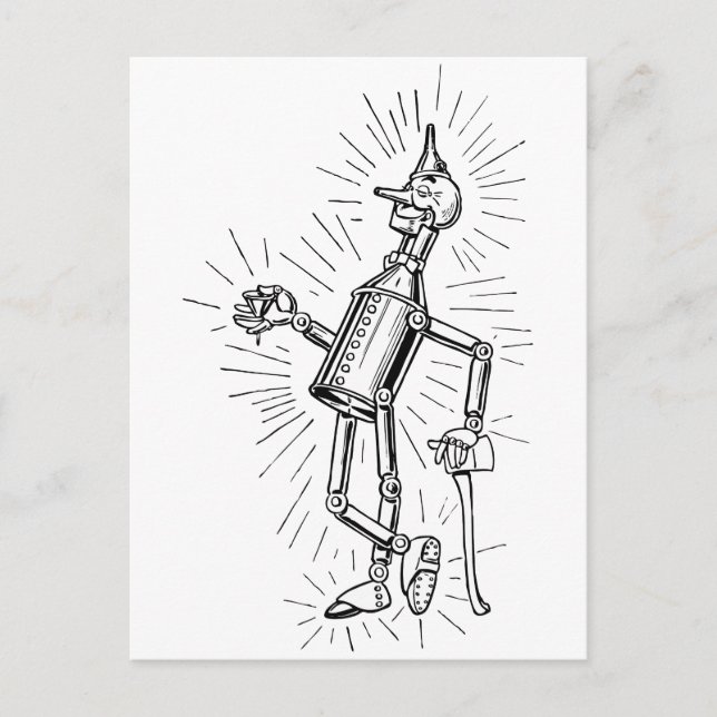 Freshly Oiled Tinman Postcard (Front)