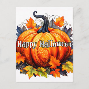 Freshly Picked Autumn Harvested Pumpkin Postcard