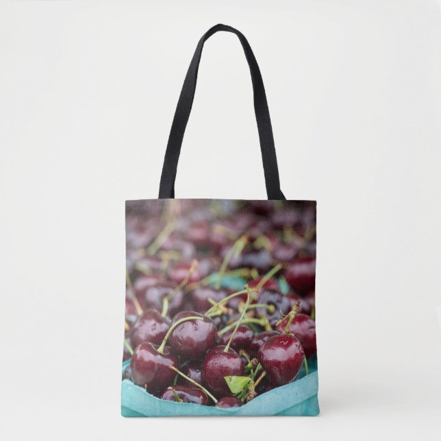 Freshly Picked Bing Cherries Tote Bag (Front)
