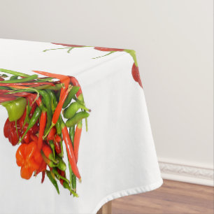 Freshly Picked Chillies Cotton Tablecloth
