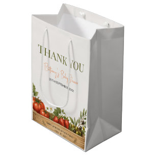 Freshly Picked Farmers Market Baby Shower Medium Gift Bag