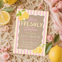 FRESHLY Sixteen Lemons 16th Birthday