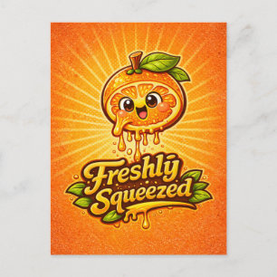 Freshly Squeezed - Feelin' Fruity - Foodie Fiends Postcard