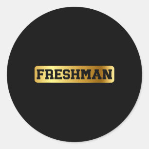 Freshman 9th Grade Ck To School First Day Juneteen Classic Round Sticker
