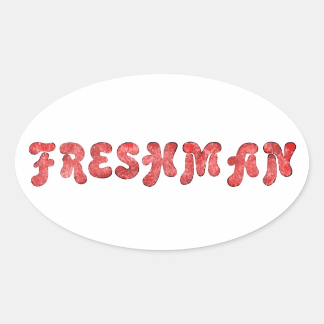 Freshman Oval Sticker (Front)