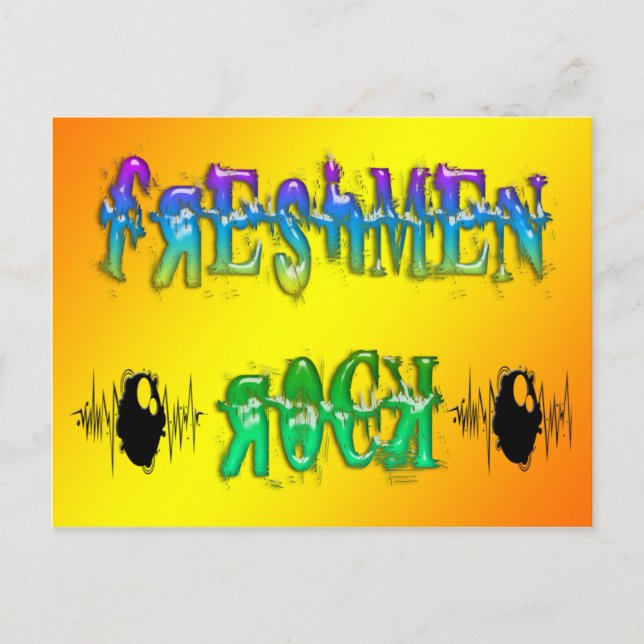 Freshmen Rock - Pulse Postcard (Front)