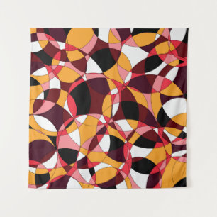 freshness colored abstract pattern in warm colours tapestry