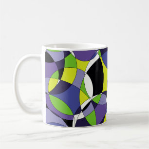 Freshness coloured abstract patternabstract, art, coffee mug