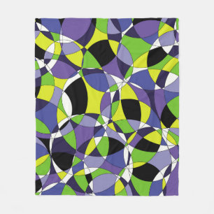 Freshness coloured abstract patternabstract, art, fleece blanket