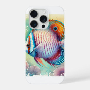 Freshwater Butterflyfish 040924AREF132 - Watercolo iPhone 15 Pro Case