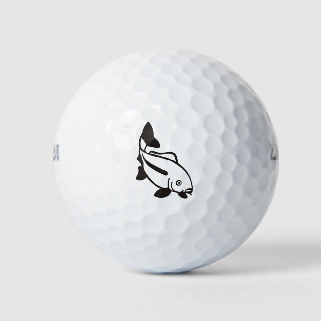 freshwater fish carp golf balls (Front)