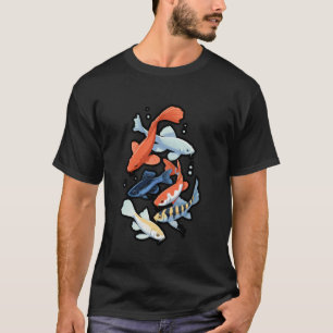 Freshwater Fish Chart for Fishing Lovers T-Shirt