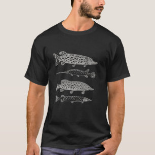 Freshwater Fish Illustration for Fishing Lovers T-Shirt