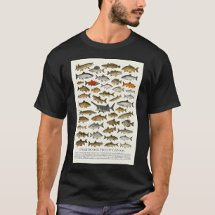 Freshwater Fish of Canada Wildlife Identification T-Shirt