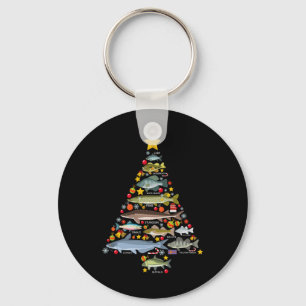 Freshwater Fish Species Christmas Tree Fishing Xma Key Ring