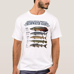 Freshwater Giants Fish Species Fisherman Arapaima T-Shirt