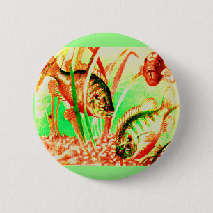 freshwater sunfish 6 cm round badge