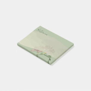 Fresia on Sage Post-it Notes