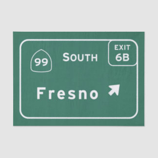 Fresno 99 South Interstate California Highway - Tissue Paper