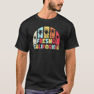 Fresno California Beach Retro Fresno Ca Sunset T-Shirt