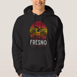 Fresno California CA Vintage Beach Retro 70s 80s 9 Hoodie