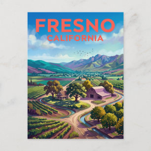Fresno, California California Postcard