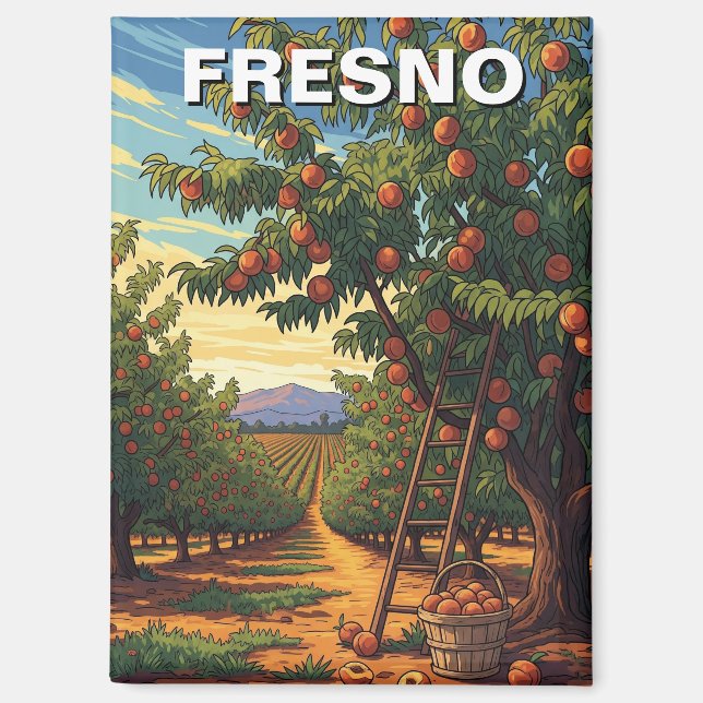 Fresno California Central Valley Magnet (Front)