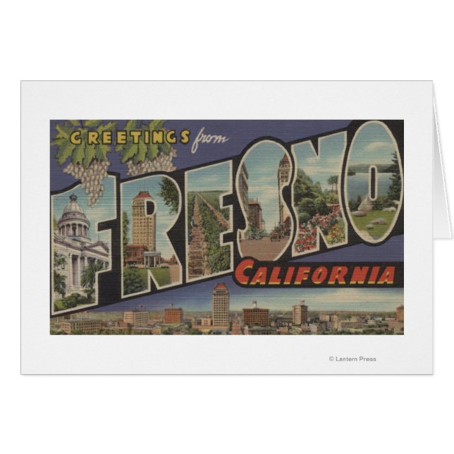 Fresno, California - Large Letter Scenes (Front Horizontal)