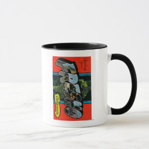 Fresno, California - Large Letter Scenes Mug