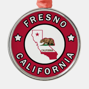 Fresno California Metal Tree Decoration