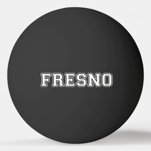 Fresno California Ping Pong Ball (Front)