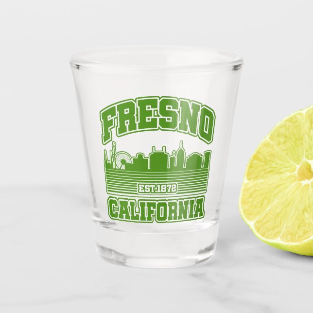 Fresno,California Shot Glass (Front)