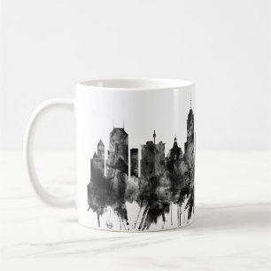 Fresno California Skyline BW Coffee Mug