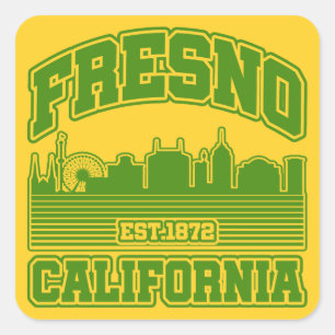 Fresno,California Square Sticker