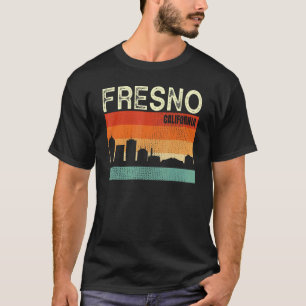 Fresno California Town Skyline T-Shirt