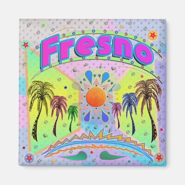 Fresno Calm Desire Magnet (Front)