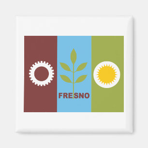 Fresno city flag magnet