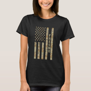 Fresno City Pride California Desert Camo Distresse T-Shirt