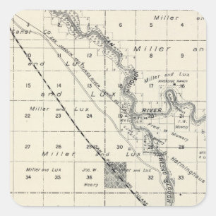 Fresno County, California 10 Square Sticker