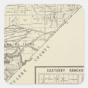 Fresno County, California 11 Square Sticker