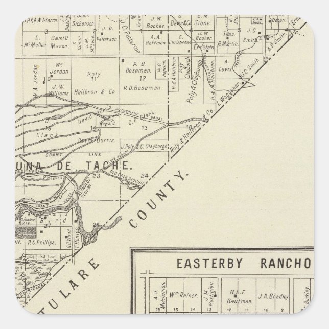 Fresno County, California 11 Square Sticker (Front)