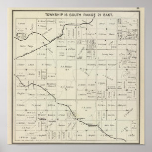 Fresno County, California 12 Poster