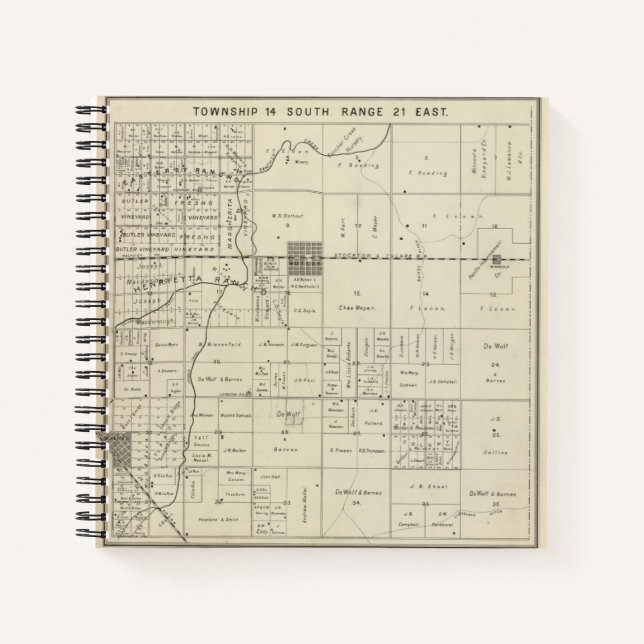 Fresno County, California 13 2 Notebook (Front)