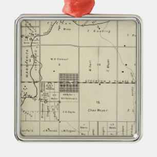 Fresno County, California 13 Metal Ornament